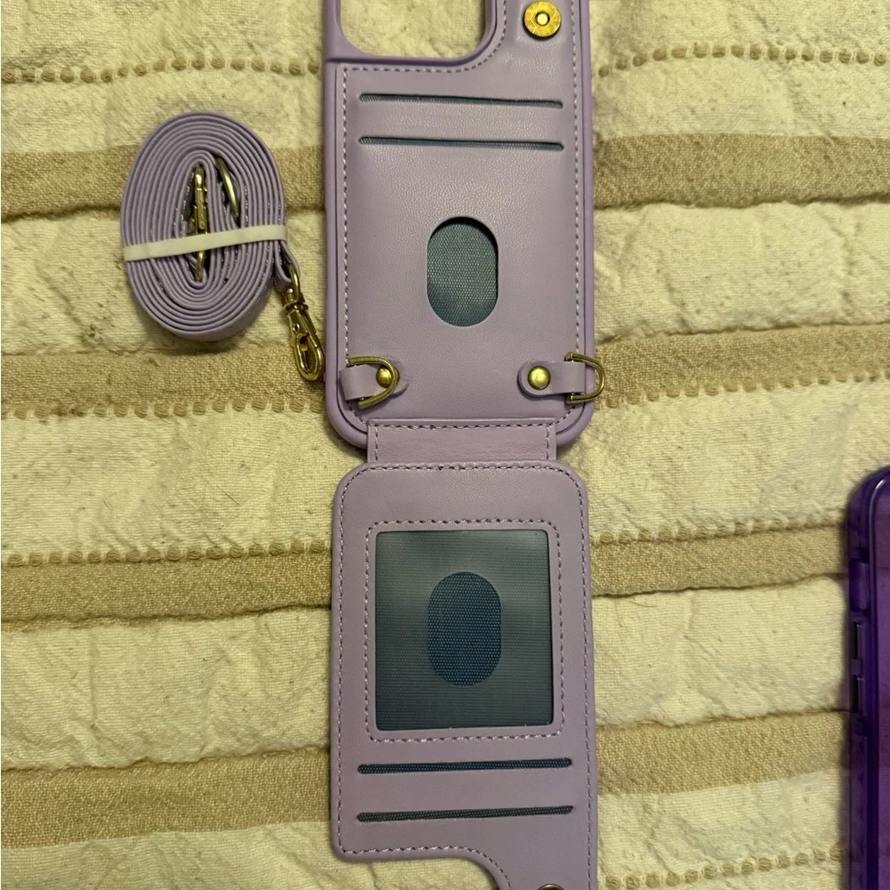 Purple Phone Case with Strap